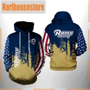 Los Angeles Rams NFL Team US 3D Printed Hoodie Zipper Hoodie