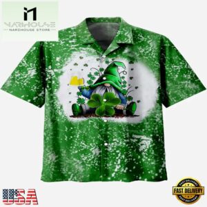 Lucky Clover & Skull Creative St. Patrick'S Day Hawaiian Shirt