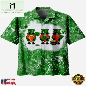 Lucky Clover & Skull Creative St. Patrick'S Day Hawaiian Shirt