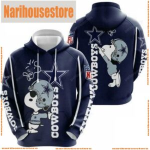 Matching Family Snoopy 3D Hoodie Dallas Cowboys NFL Fan