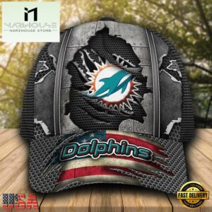 Miami Dolphins NFL Football Team Logo Baseball Cap
