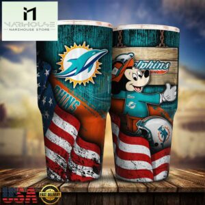 Miami Dolphins NFL Mickey Mouse Disney Tumbler