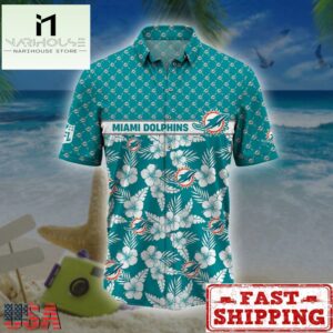 Miami Dolphins NFL Palm Leaves Hawaiian Shirt