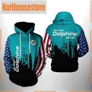 Miami Dolphins NFL Team US 3D Printed Hoodie Zipper Hoodie