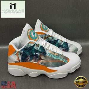 Miami Dolphins NFL Ver 1 Air Jordan 13 Sneaker - Gift For Fans