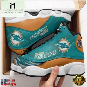 Miami Dolphins NFL Ver 4 Air Jordan 13 Sneaker - Gift For Fans
