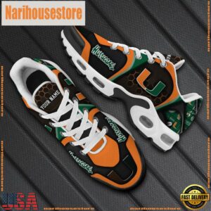 Miami Hurricanes Tn Shoes Personalized Your Name, Football Team Shoes