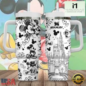 Mickey & Minnie Mouse Disney Valentine Stainless Steel Tumbler With Handle