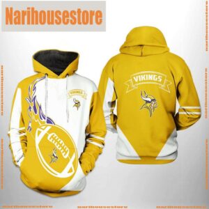 Minnesota Vikings NFL Classic 3D Printed Hoodie Zipper Hoodie