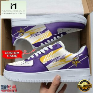 Minnesota Vikings NFL Personalized Air Force 1 Shoes