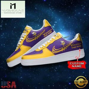 Minnesota Vikings NFL Personalized Air Force Sneaker
