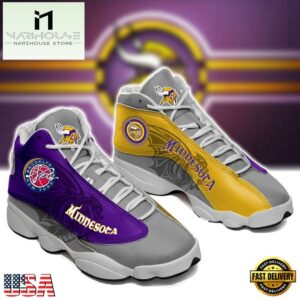 Minnesota Vikings NFL Ver 3 Air Jordan 13 Sneaker - Gift For Fans