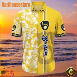 MLB Milwaukee Brewers Aloha Hawaiian Shirt