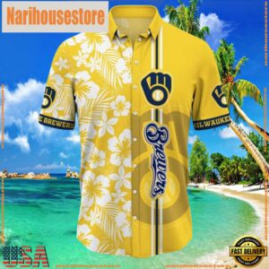 MLB Milwaukee Brewers Aloha Hawaiian Shirt