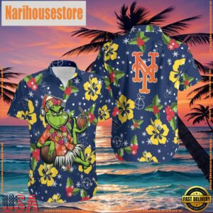 MLB New York Mets Aloha Grinch Hawaiian Shirt