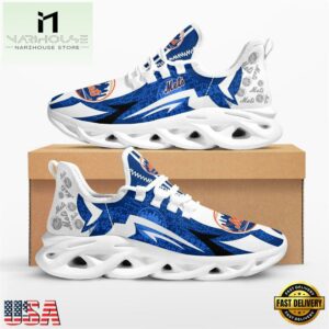 MLB New York Mets Symbol Geometric Pattern Max Soul Shoes