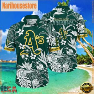 MLB Oakland Athletics Aloha Hawaiian Shirt , Vintage Hawaiian Shirts 7 MLB Oakland Athletics Aloha Hawaiian Shirt