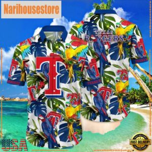 MLB Texas Rangers Aloha Hawaiian Shirt , Vintage Hawaiian Shirts 7 MLB Texas Rangers Aloha Hawaiian Shirt