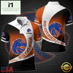 NCAA Boise State Broncos Team Polo Shirt Custom Your Name
