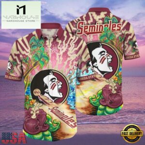 NCAA Florida State Seminoles Tanningtime New Design Hawaiian Shirt