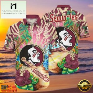 NCAA Florida State Seminoles Tanningtime New Design Hawaiian Shirt