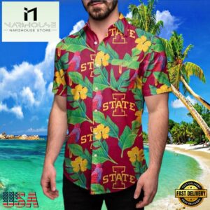 NCAA Iowa State Cyclones Floral New Design Hawaiian Shirt