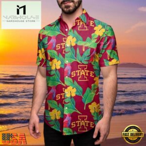 NCAA Iowa State Cyclones Floral New Design Hawaiian Shirt
