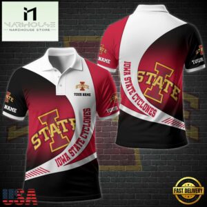 NCAA Iowa State Cyclones Team Polo Shirt Custom Your Name