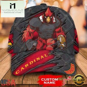 NCAA Louisville Cardinals 3D Mascot Custom Baseball Cap