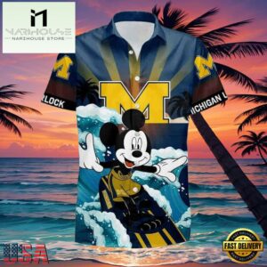 NCAA Michigan Wolverines Mickey New Design Hawaiian Shirt