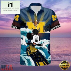 NCAA Michigan Wolverines Mickey New Design Hawaiian Shirt