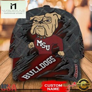 NCAA Mississippi State Bulldogs 3D Mascot Custom Baseball Cap
