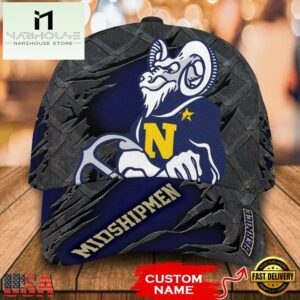 NCAA Navy Midshipmen 3D Mascot Custom Baseball Cap