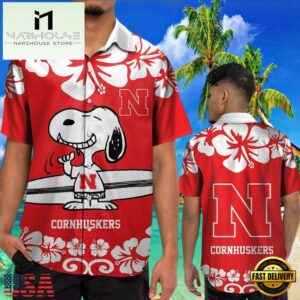 NCAA Nebraska Cornhuskers Snoopy New Design Hawaiian Shirt