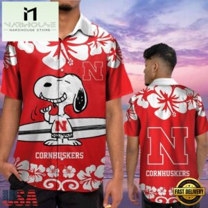 NCAA Nebraska Cornhuskers Snoopy New Design Hawaiian Shirt