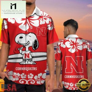 NCAA Nebraska Cornhuskers Snoopy New Design Hawaiian Shirt