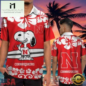 NCAA Nebraska Cornhuskers Snoopy New Design Hawaiian Shirt