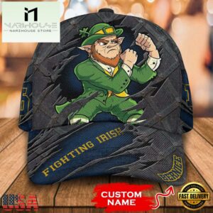 NCAA Notre Dame Fighting Irish 3D Mascot Custom Baseball Cap