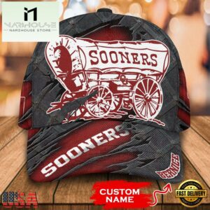NCAA Oklahoma Sooners 3D Mascot Custom Baseball Cap