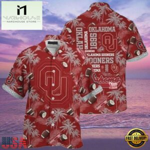 NCAA Oklahoma Sooners Crimson Grey New Design Hawaiian Shirt