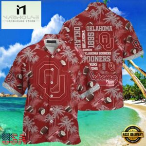 NCAA Oklahoma Sooners Crimson Grey New Design Hawaiian Shirt