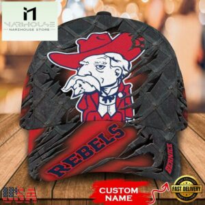 NCAA Ole Miss Rebels 3D Mascot Custom Baseball Cap