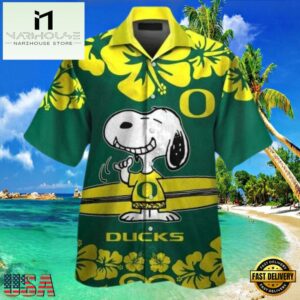 NCAA Oregon Ducks Snoopy New Design Hawaiian Shirt