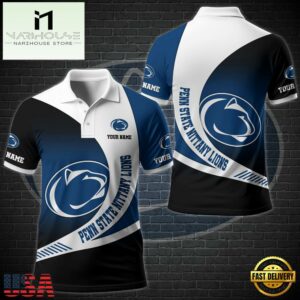 NCAA Penn State Nittany Lions Team Polo Shirt Custom Your Name