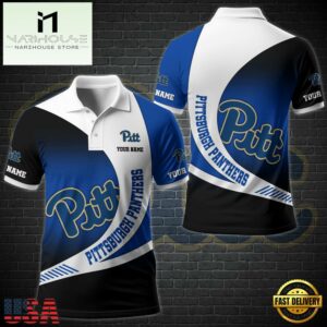 NCAA Pittsburgh Panthers Team Polo Shirt Custom Your Name