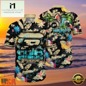 NCAA Purdue Boilermakers New Design Hawaiian Shirt , Gift For NCAA Fans 6 NCAA Purdue Boilermakers New Design Hawaiian Shirt