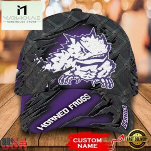 NCAA TCU Horned Frogs 3D Mascot Custom Baseball Cap