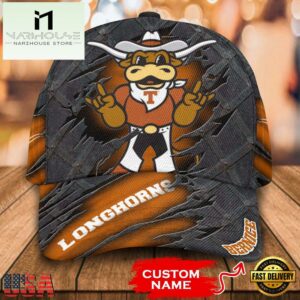 NCAA Texas Longhorns 3D Mascot Custom Baseball Cap