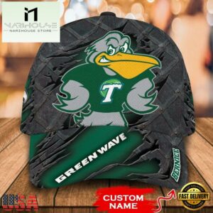NCAA Tulane Green Wave 3D Mascot Custom Baseball Cap