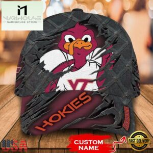NCAA Virginia Tech Hokies 3D Mascot Custom Baseball Cap
